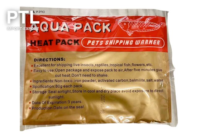 PTL IMP EXP HEAT PACK 40 h per Pesci Tropicali, buste termiche professionali 1